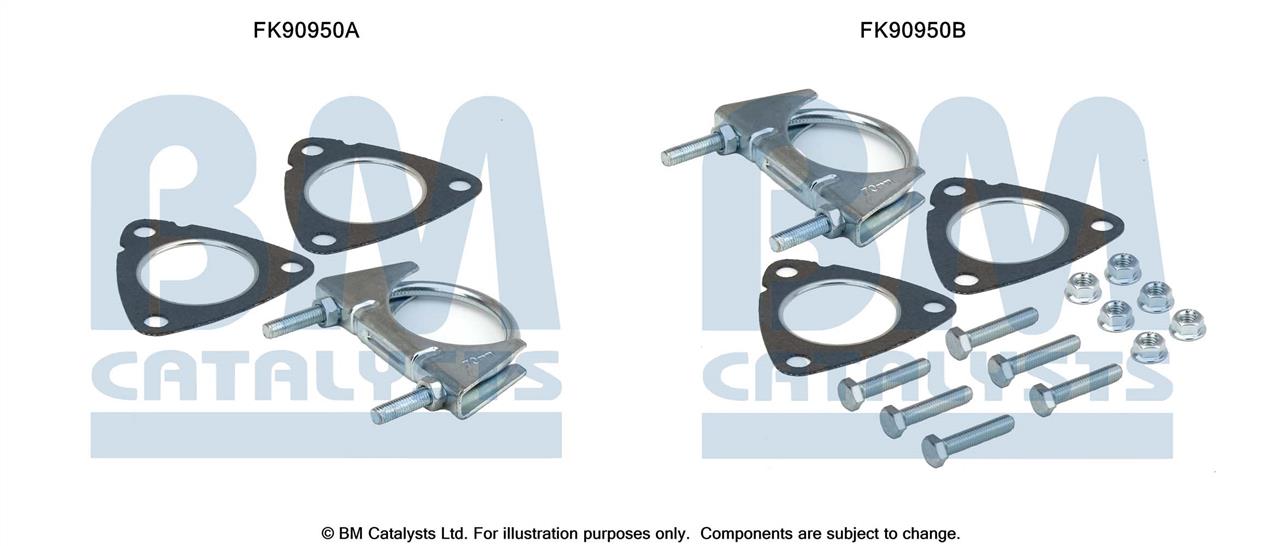 BM Catalysts FK90950 Mounting Kit, catalytic converter FK90950