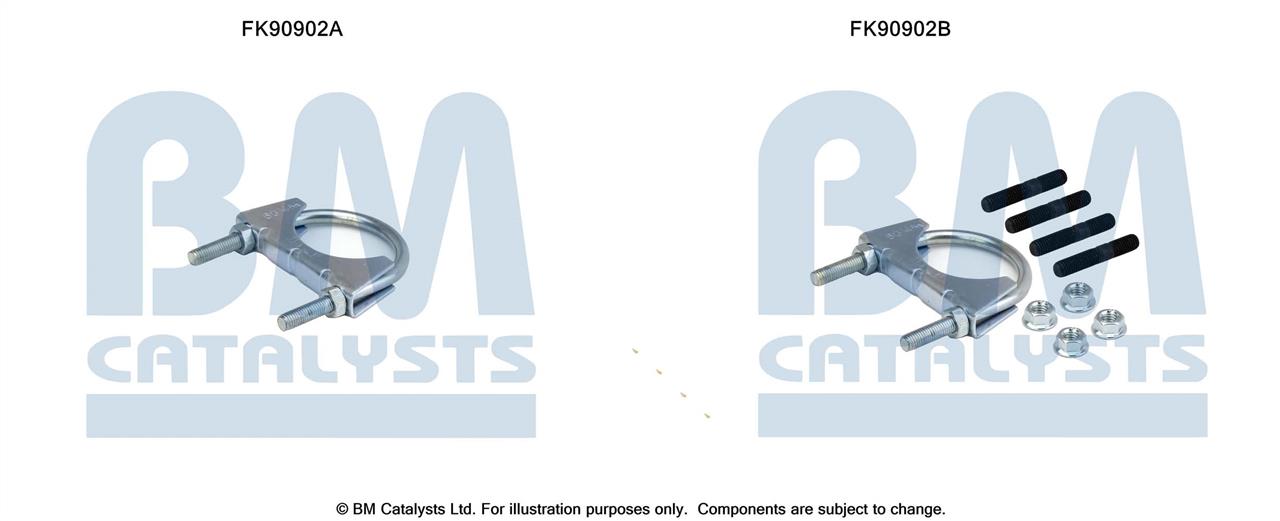 BM Catalysts FK90902 Mounting Kit, catalytic converter FK90902