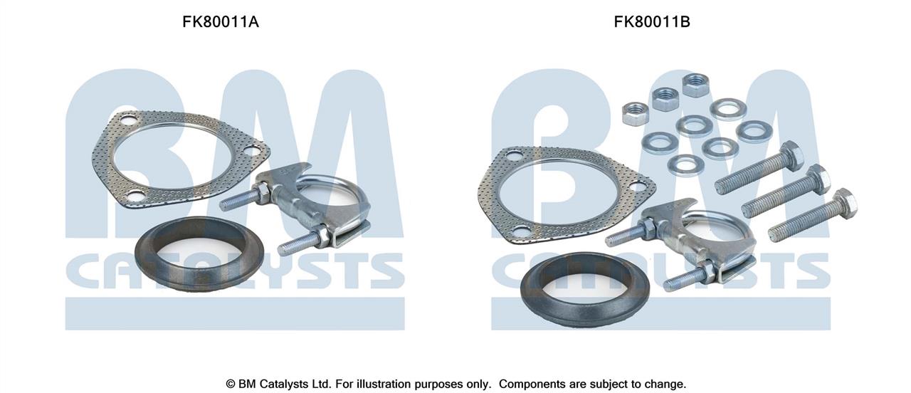 BM Catalysts FK80011 Mounting Kit, catalytic converter FK80011