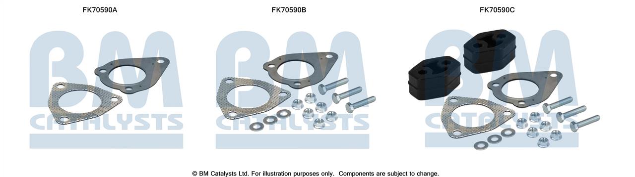 BM Catalysts FK70590 Mounting kit for exhaust system FK70590