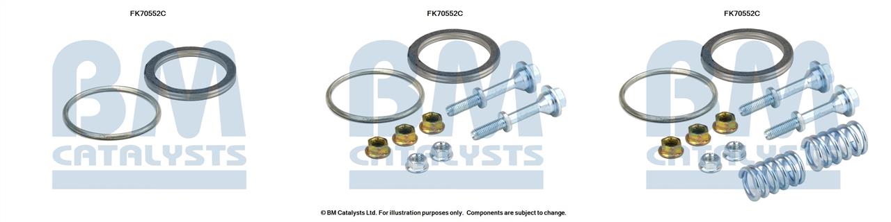 BM Catalysts FK70552 Mounting kit for exhaust system FK70552