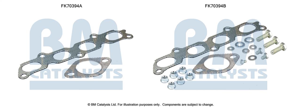 BM Catalysts FK70394 Mounting kit for exhaust system FK70394