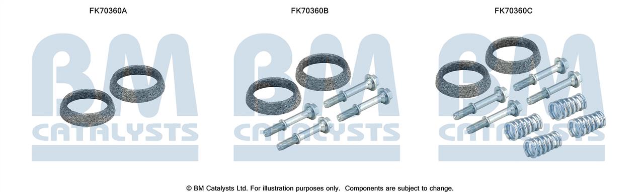 BM Catalysts FK70360 Mounting kit for exhaust system FK70360