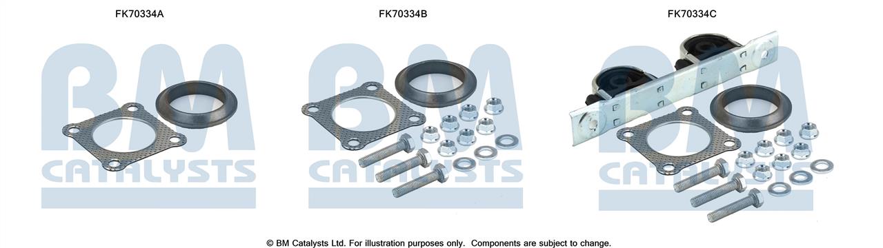 BM Catalysts FK70334 Mounting kit for exhaust system FK70334