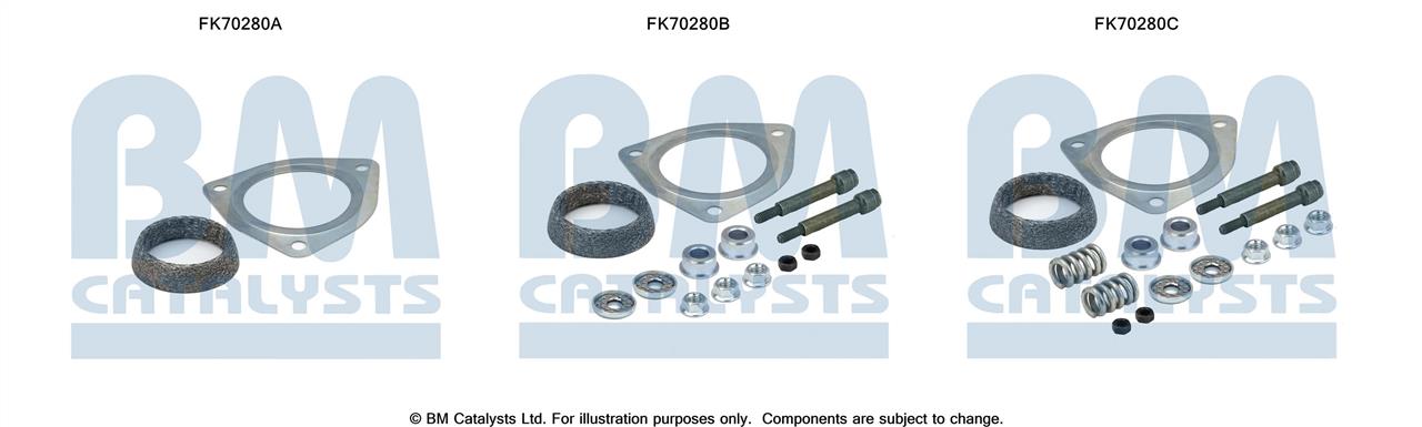 BM Catalysts FK70280 Mounting kit for exhaust system FK70280