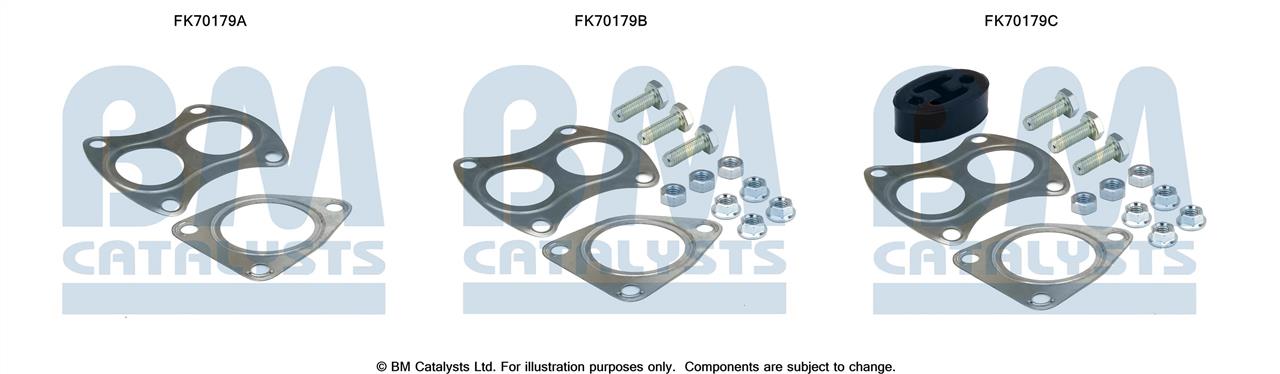 BM Catalysts FK70179 Mounting kit for exhaust system FK70179