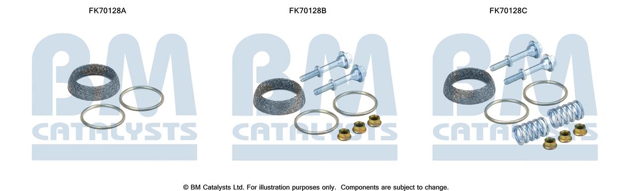 BM Catalysts FK70128 Mounting kit for exhaust system FK70128