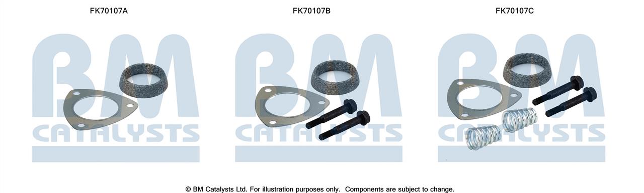 BM Catalysts FK70107 Mounting kit for exhaust system FK70107