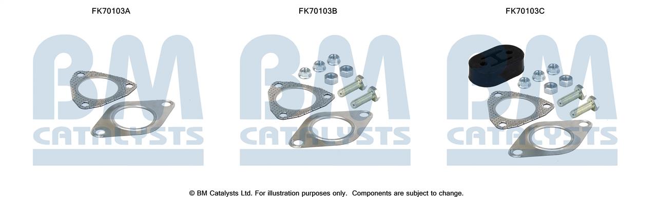 BM Catalysts FK70103 Mounting kit for exhaust system FK70103