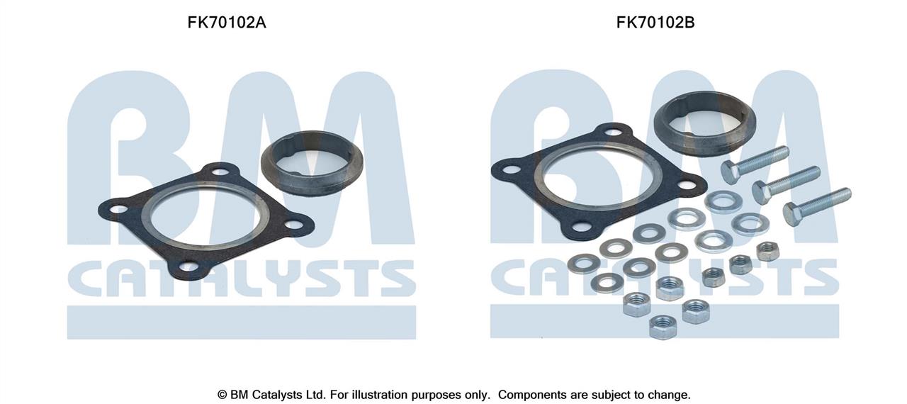 BM Catalysts FK70102 Mounting kit for exhaust system FK70102
