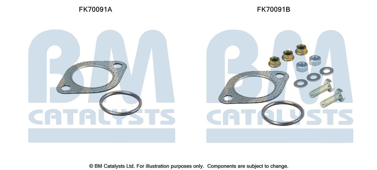 BM Catalysts FK70091 Mounting kit for exhaust system FK70091
