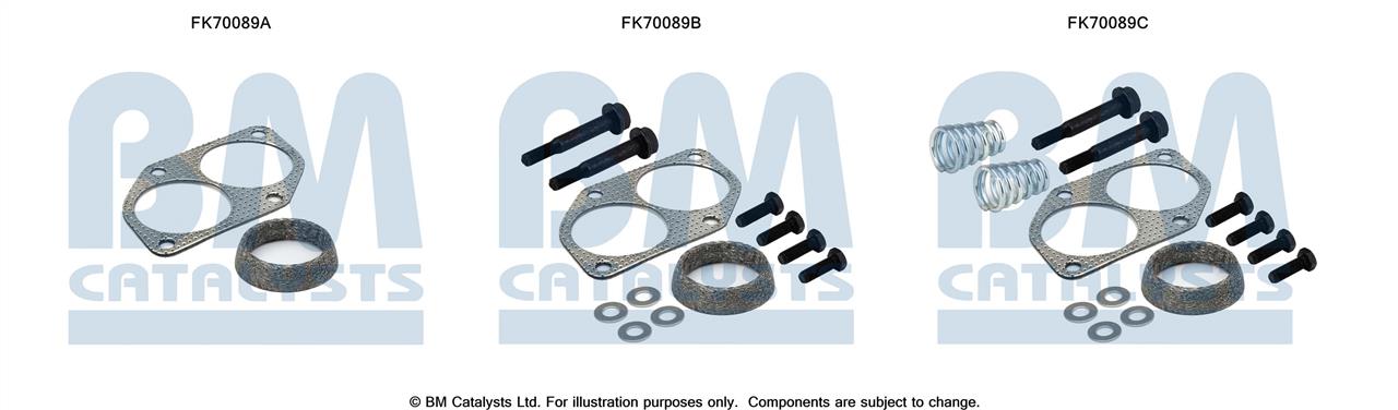 BM Catalysts FK70089 Mounting kit for exhaust system FK70089