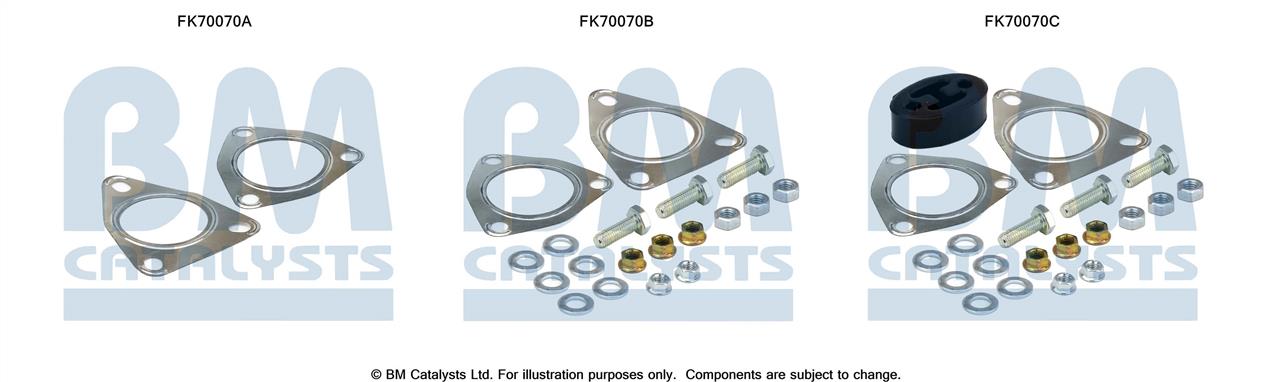 BM Catalysts FK70070 Mounting kit for exhaust system FK70070