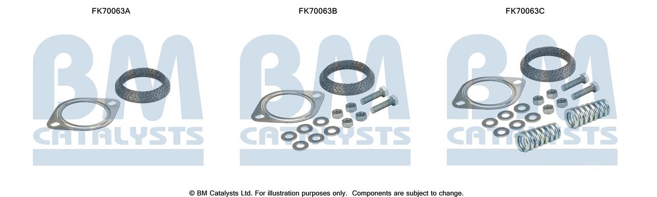 BM Catalysts FK70063 Mounting kit for exhaust system FK70063