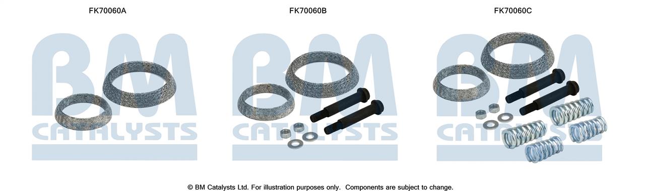 BM Catalysts FK70060 Mounting kit for exhaust system FK70060