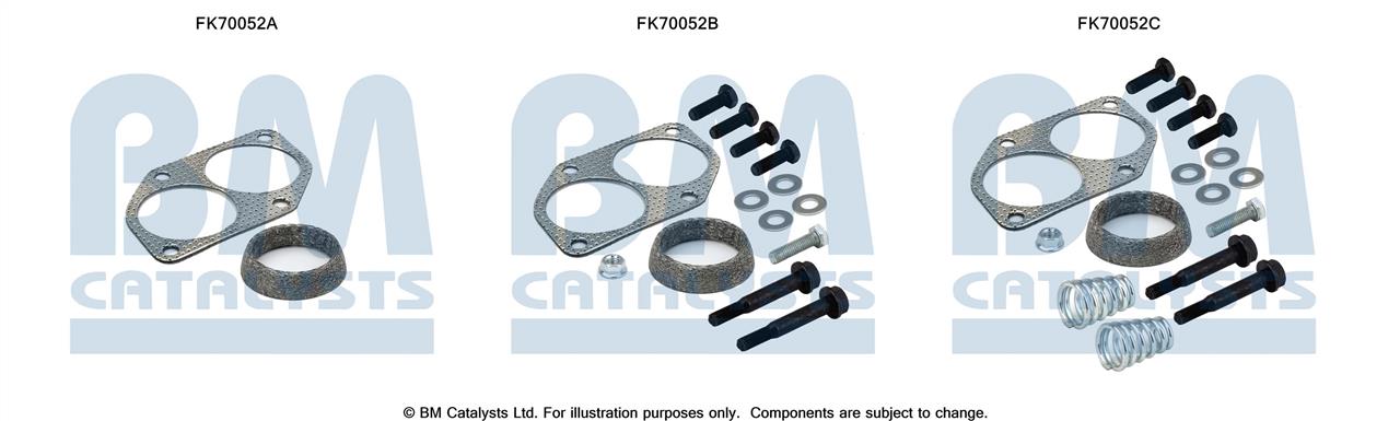 BM Catalysts FK70052 Mounting kit for exhaust system FK70052