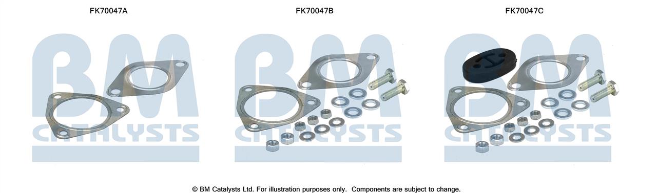 BM Catalysts FK70047 Mounting kit for exhaust system FK70047