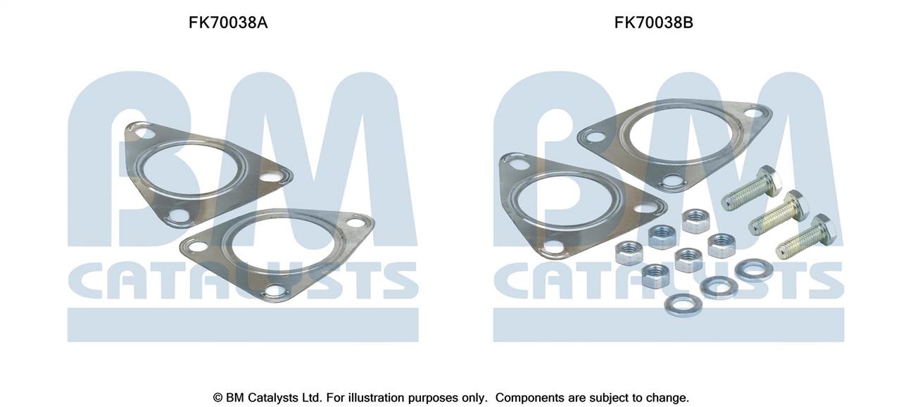 BM Catalysts FK70038 Mounting kit for exhaust system FK70038