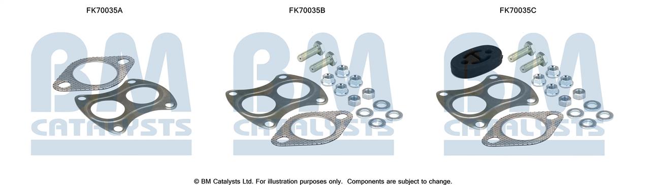 BM Catalysts FK70035 Mounting kit for exhaust system FK70035