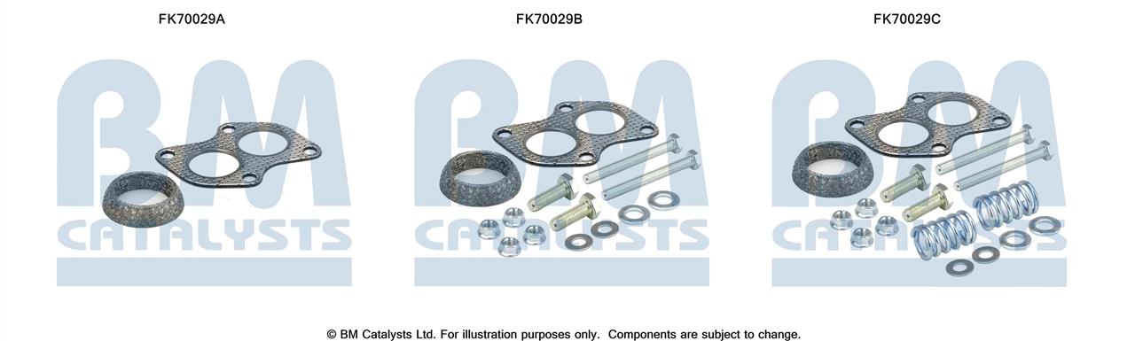 BM Catalysts FK70029 Mounting kit for exhaust system FK70029