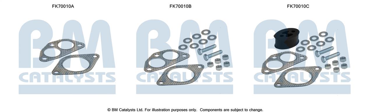 BM Catalysts FK70010 Mounting kit for exhaust system FK70010