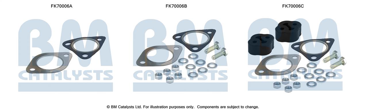 BM Catalysts FK70006 Mounting kit for exhaust system FK70006