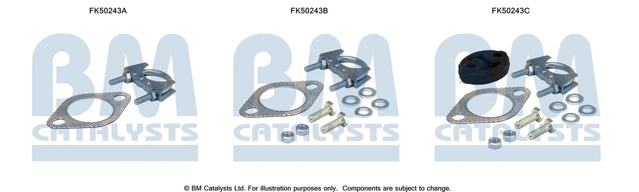 BM Catalysts FK50243 Mounting kit for exhaust system FK50243