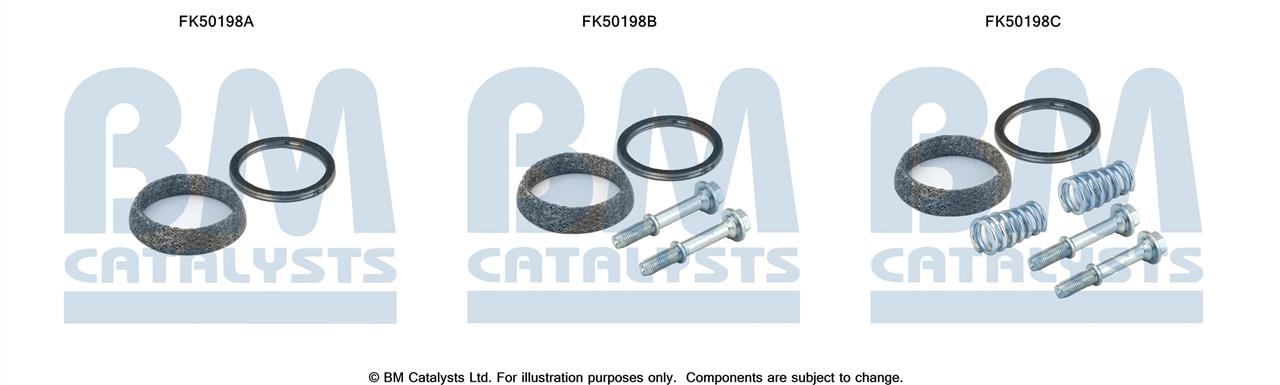 BM Catalysts FK50198 Mounting kit for exhaust system FK50198