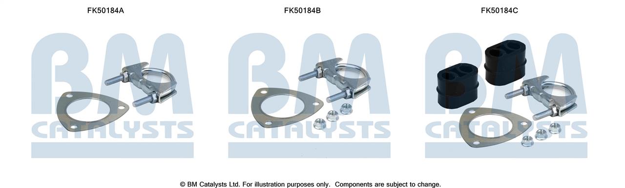 BM Catalysts FK50184 Mounting kit for exhaust system FK50184