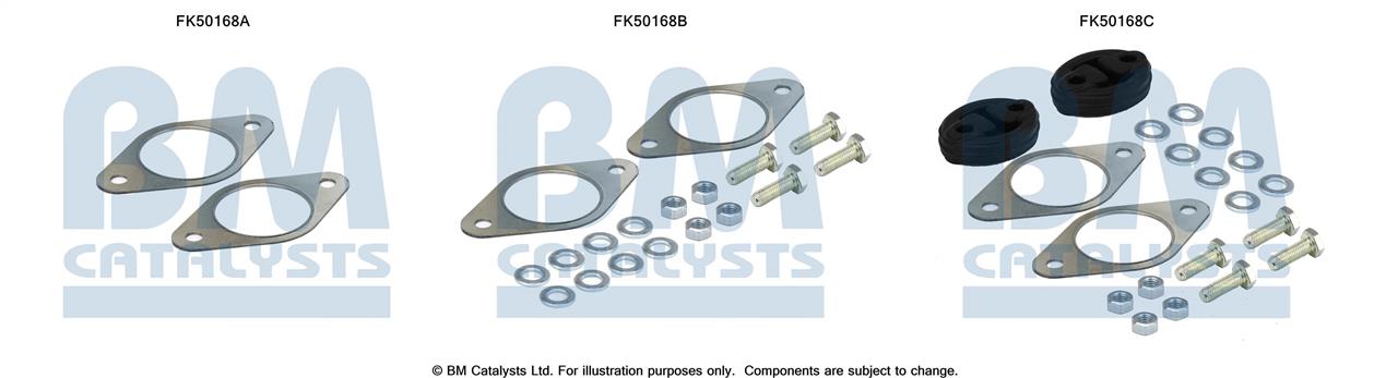 BM Catalysts FK50168 Mounting kit for exhaust system FK50168