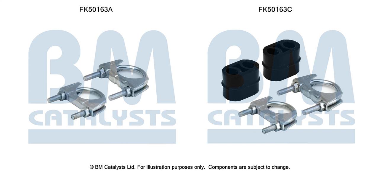 BM Catalysts FK50163 Mounting kit for exhaust system FK50163