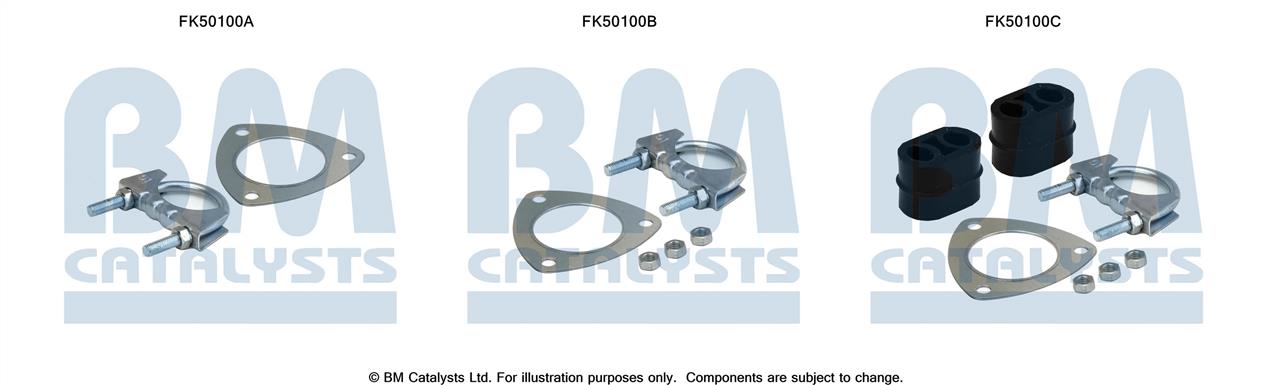 BM Catalysts FK50100 Mounting kit for exhaust system FK50100