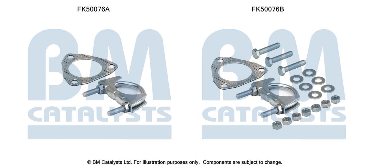 BM Catalysts FK50076 Mounting kit for exhaust system FK50076