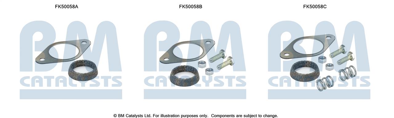 BM Catalysts FK50058 Mounting kit for exhaust system FK50058