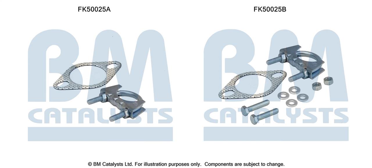 FK50025 BM Catalysts Mounting kit for exhaust system