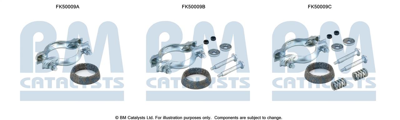 BM Catalysts FK50009 Mounting kit for exhaust system FK50009