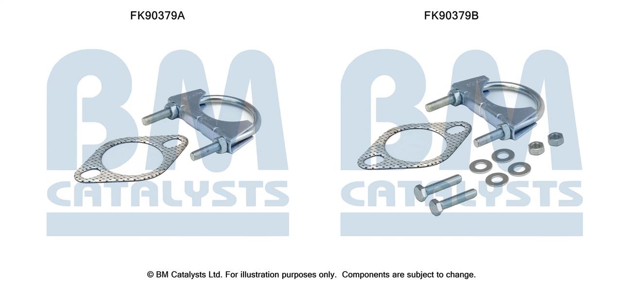 BM Catalysts FK90379 Mounting Kit, catalytic converter FK90379