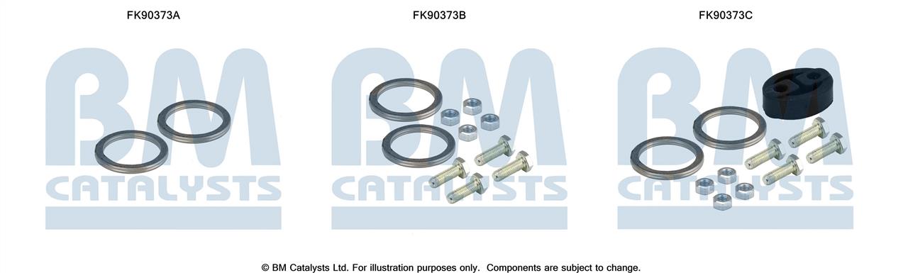 BM Catalysts FK90373 Mounting Kit, catalytic converter FK90373