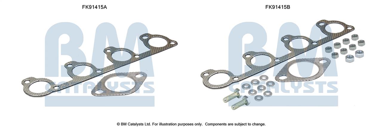 BM Catalysts FK91415 Mounting Kit, catalytic converter FK91415