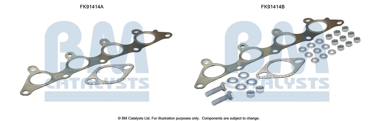 BM Catalysts FK91414 Mounting Kit, catalytic converter FK91414