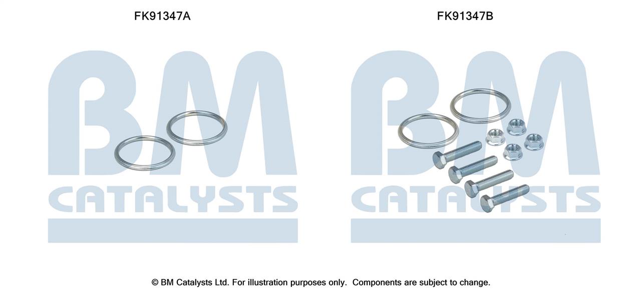 BM Catalysts FK91347 Mounting Kit, catalytic converter FK91347