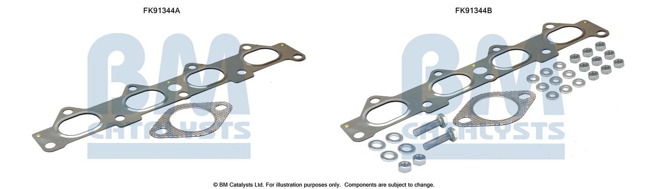 BM Catalysts FK91344 Mounting Kit, catalytic converter FK91344