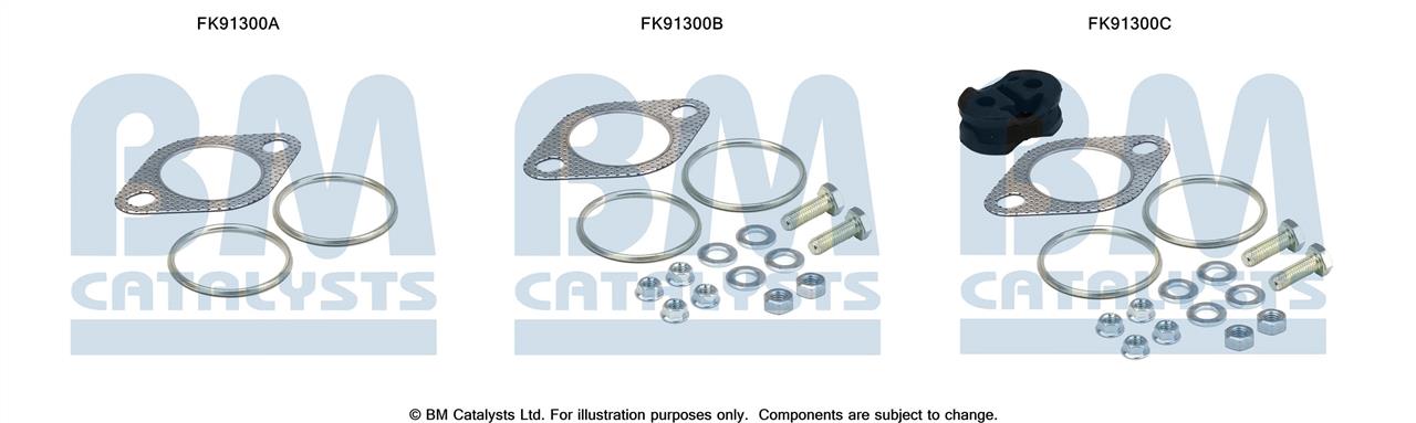 BM Catalysts FK91300 Mounting Kit, catalytic converter FK91300