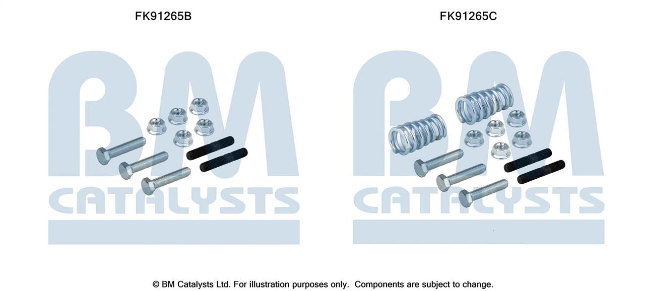 BM Catalysts FK91265 Mounting Kit, catalytic converter FK91265