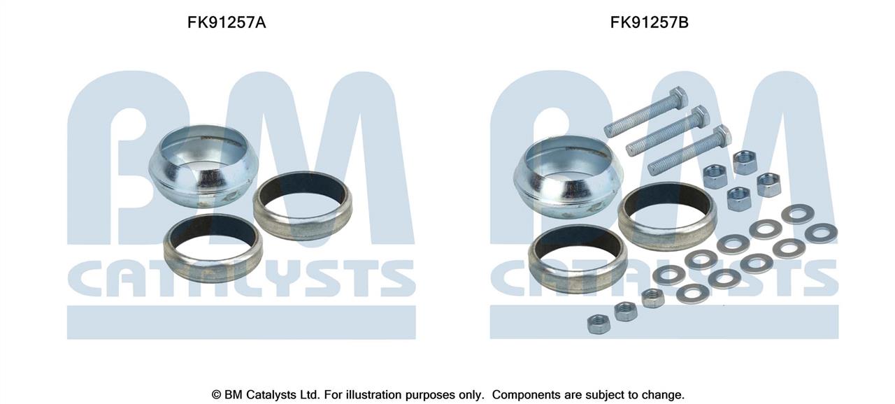 BM Catalysts FK91257 Mounting Kit, catalytic converter FK91257