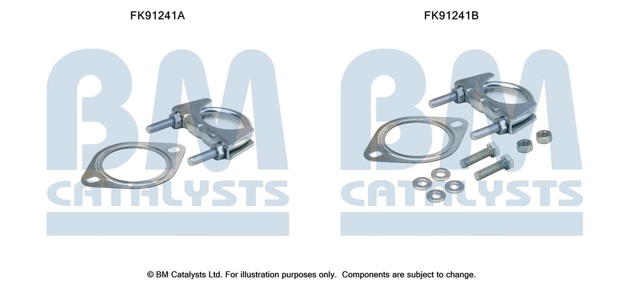 BM Catalysts FK91241 Mounting Kit, catalytic converter FK91241