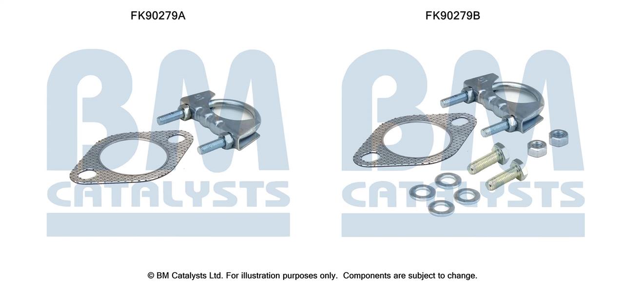 BM Catalysts FK90279 Mounting Kit, catalytic converter FK90279