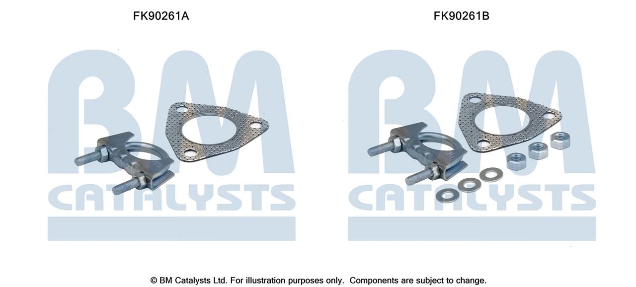 BM Catalysts FK90261 Mounting Kit, catalytic converter FK90261