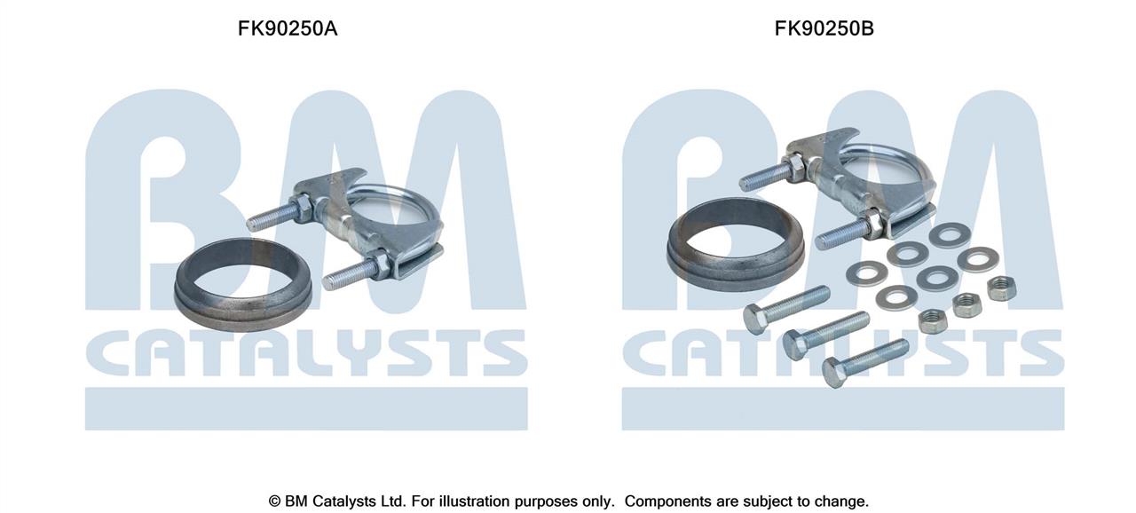 BM Catalysts FK90250 Mounting Kit, catalytic converter FK90250
