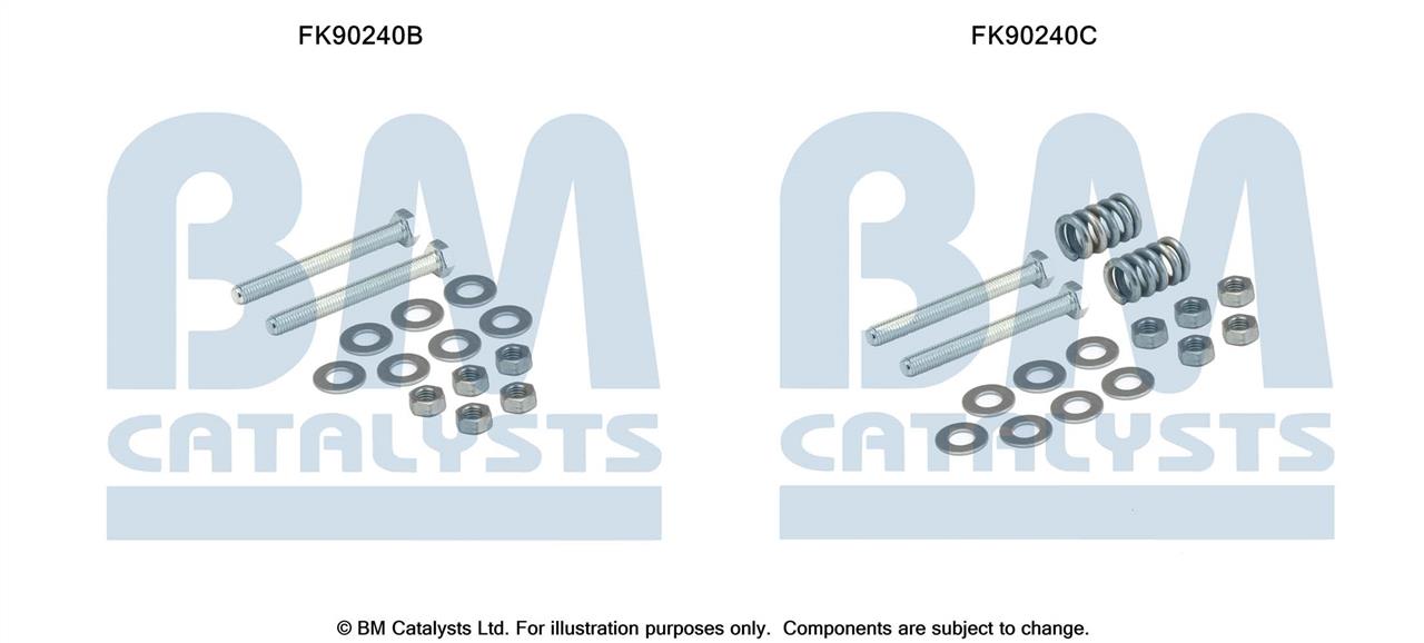 BM Catalysts FK90240 Mounting Kit, catalytic converter FK90240